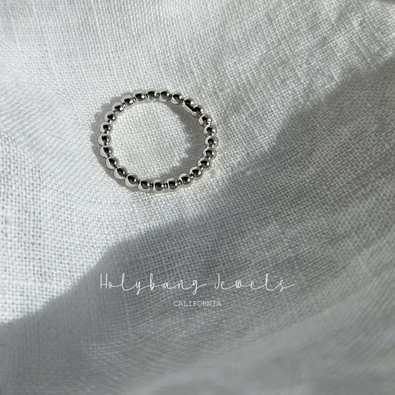 Margot Beaded Ring in Silver