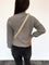 Alayna Horizontal Rib Mock Neck Sweater in H Grey