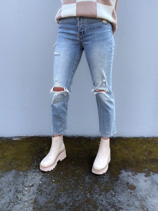 Emily Straight Crop Vintage Jeans