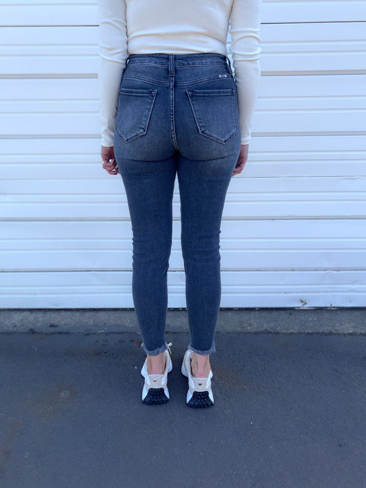 Adrianna Straight Distressed Jeans