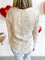 Jessica Washed Waffle Long Sleeve Top in Sand