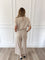 Spanx AirEssentials Crop Wide Leg Jumpsuit in Tahini