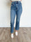 Novah Dark Wash Crop Bell Jeans