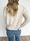 Remy Round Neck Short Sweater in Heather Oatmeal