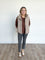 Amani Zip Vest in Mocha