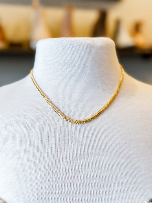 Arianna Chain Rope Necklace in Gold