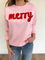 Rylie Merry Sweatshirt in Pink