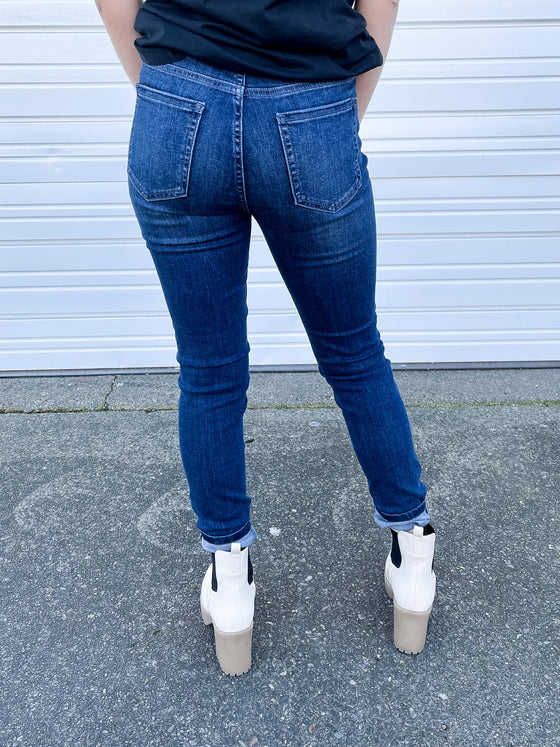 Fallon Button Skinny Jeans