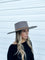 Jane Boater Hat in Taupe