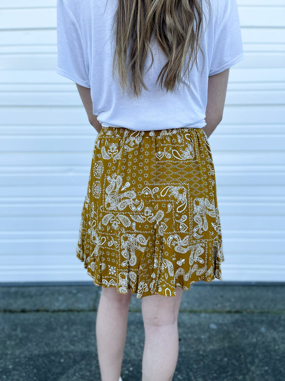 Lillie Short Floral Skirt