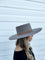 Jane Boater Hat in Taupe