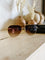 Diff Dash Sunglasses in Brushed Gold & Coffee