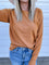 Emery Round Neck Sweater in Camel