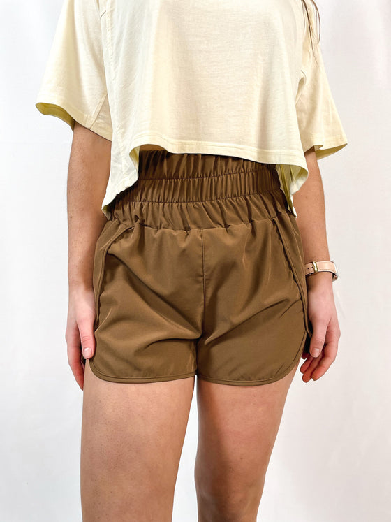 Zara Active Shorts In Chestnut