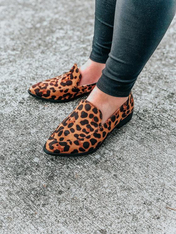 Elise Leopard Loafers