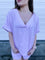 Willow Crepe Top In Lilac