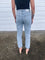 Allegra High Rise Straight Distressed Jeans