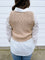 Mylah Cropped Sweater Vest In Taupe
