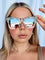 Diff Kaia Sunglasses in Cream Tortoise & Brown