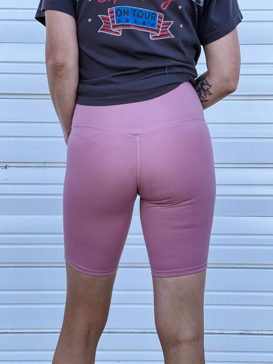 Salem Bike Shorts in Light Rose