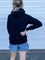 Rebekah Zip Sweatshirt in Black
